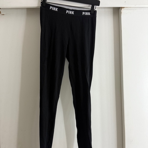 PINK Victoria's Secret Black Leggings - Picture 1 of 4